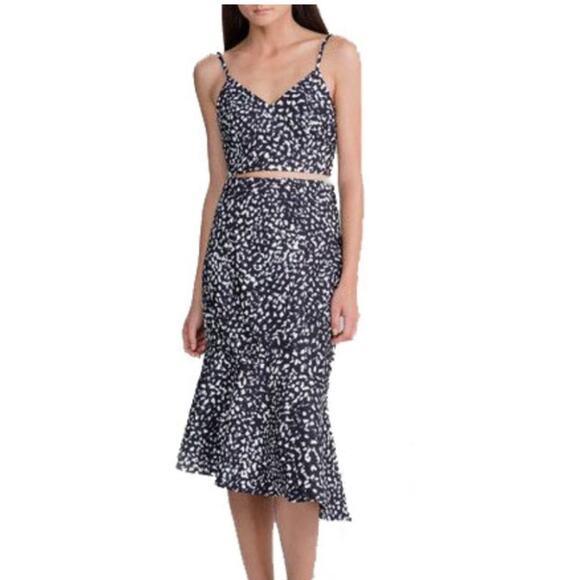 NWOT ANTHROPOLOGIE KEEPSAKE THE LABEL RUFFLED COCKTAIL Dress M - Picture 1 of 14